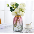 Rippenglasvase Blume für die Heimdekoration